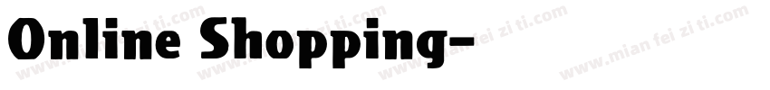 Online Shopping字体转换
